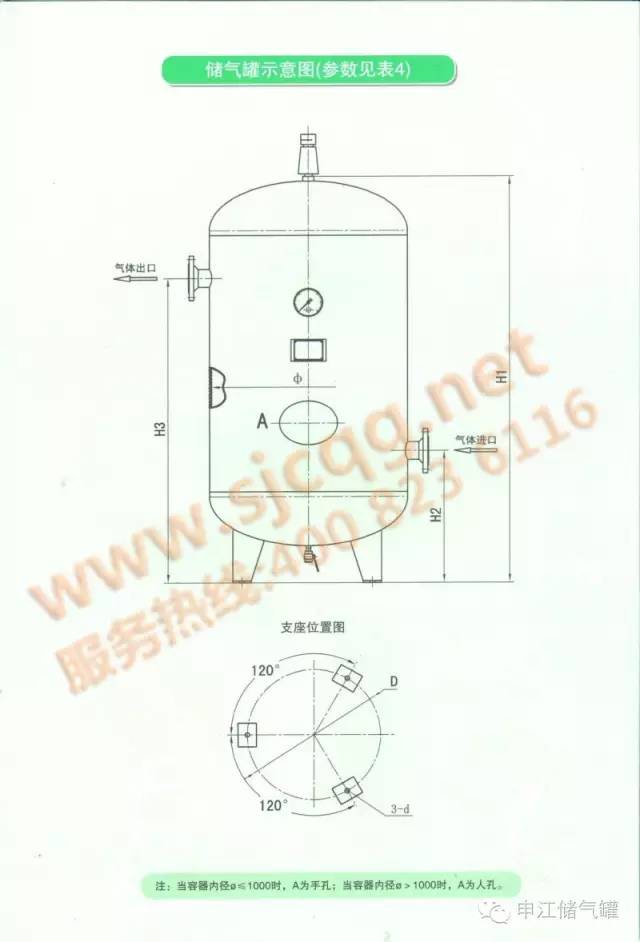 申江壓力容器中壓儲(chǔ)氣罐示意圖電子樣冊